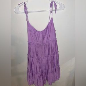 FANIO purple flowy mini dress